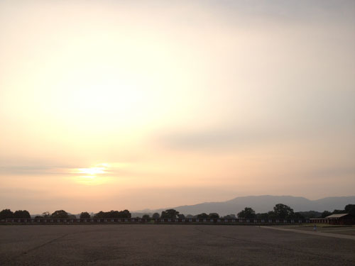 平城京の朝焼け